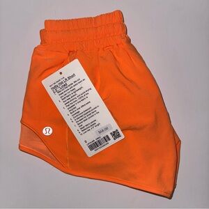 Lululemon Hotty Hot 2.5” inseam Shorts- Orange Soda